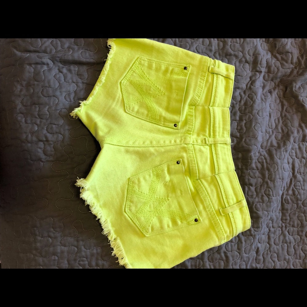 Neon green shorts - Picture 2 of 2